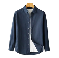 Chemise en lin homme manche longue