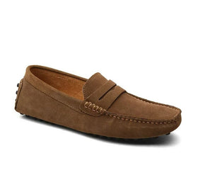 Mocassin en daim homme