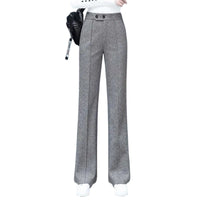 Pantalon évasé taille haute