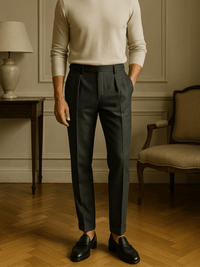 Pantalon en tweed