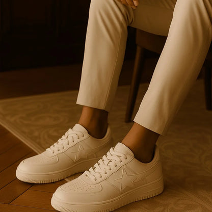 Basket Old Money Homme Blanc - old money style