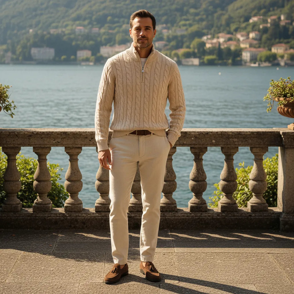 Cardigan laine homme