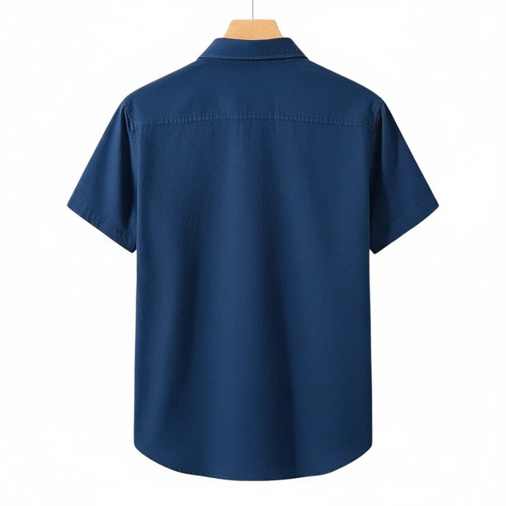 Chemise en Lin Homme Manche Courte - old money style