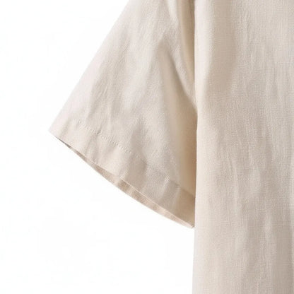 Chemise en Lin Homme Manche Courte - old money style