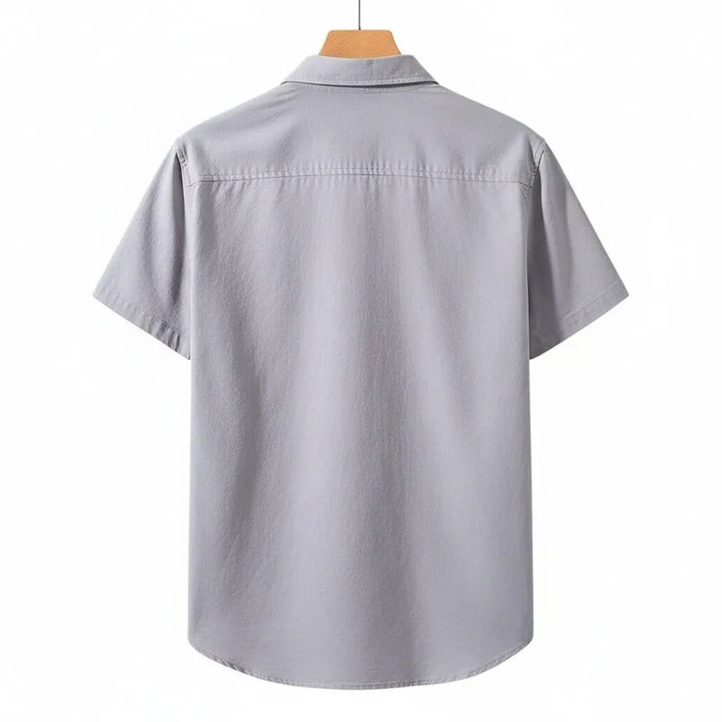 Chemise en Lin Homme Manche Courte - old money style