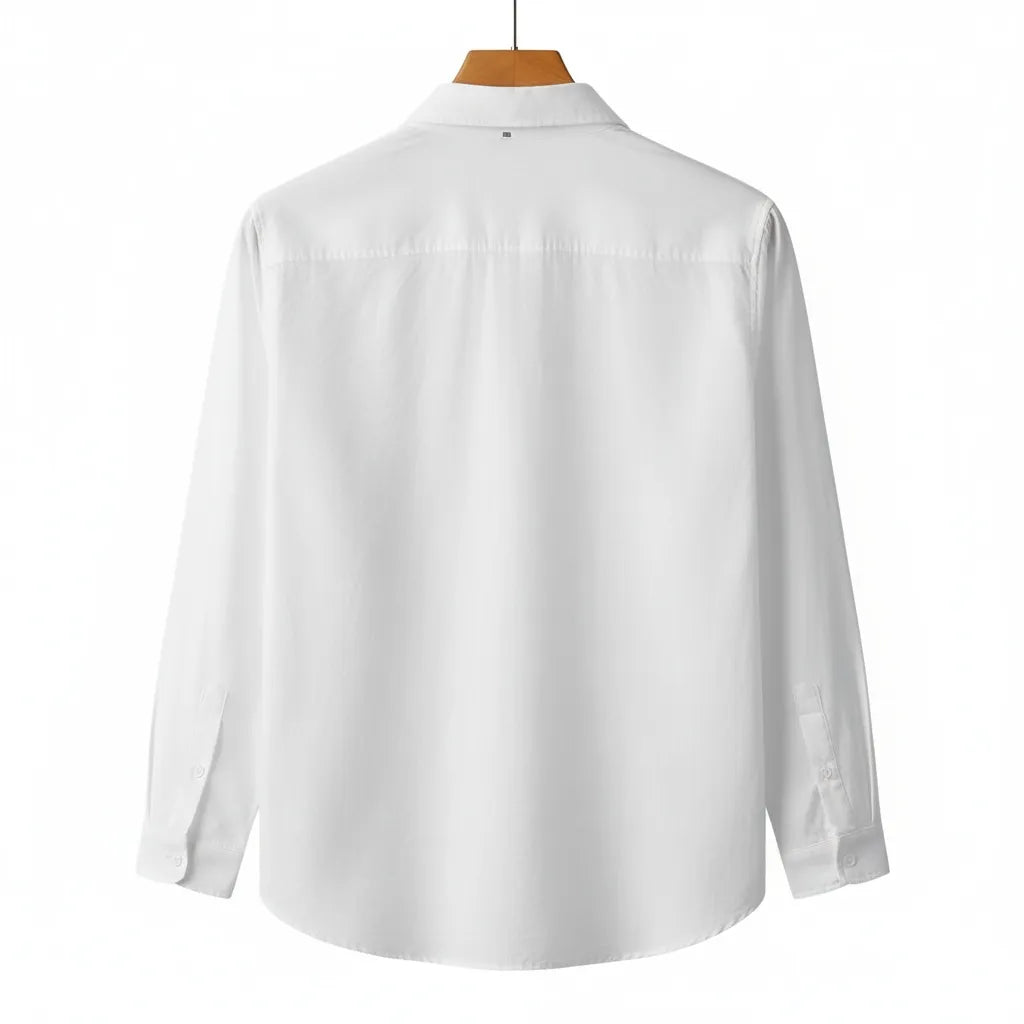 Chemise en lin homme manche longue