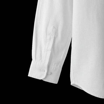 Chemise en lin homme manche longue