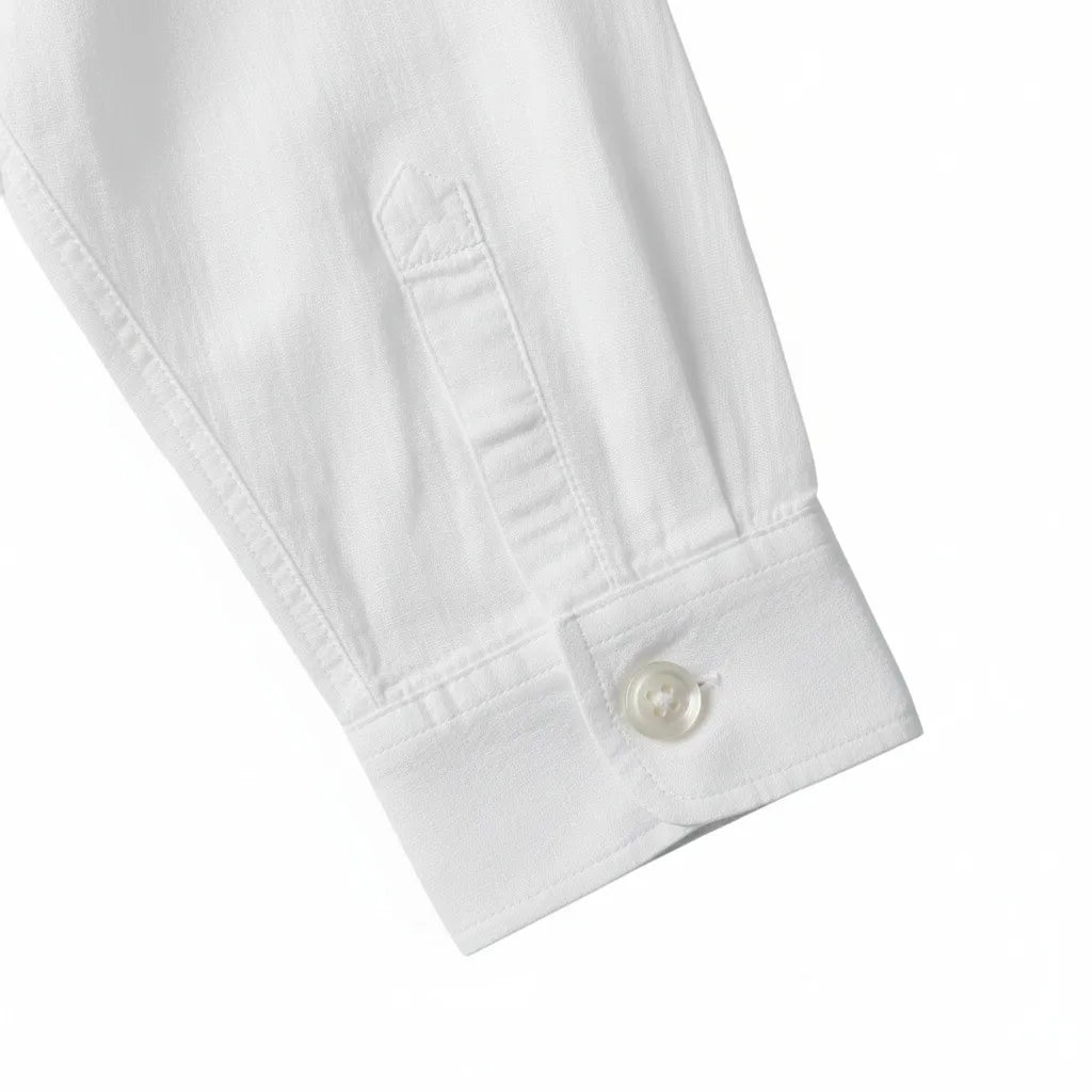 Chemise en lin homme manche longue