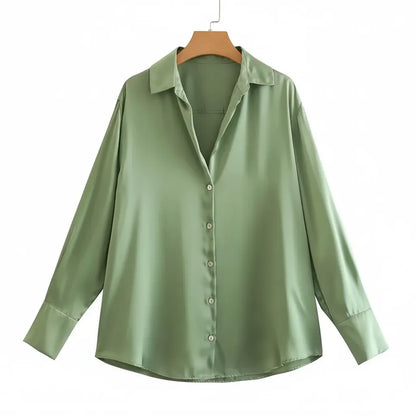 Chemise Old Money Vert S - My Store