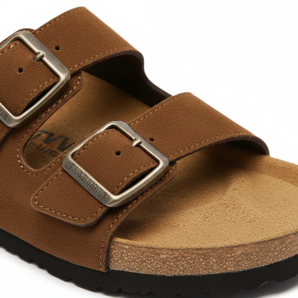 Claquette Old Money Homme Marron - old money style