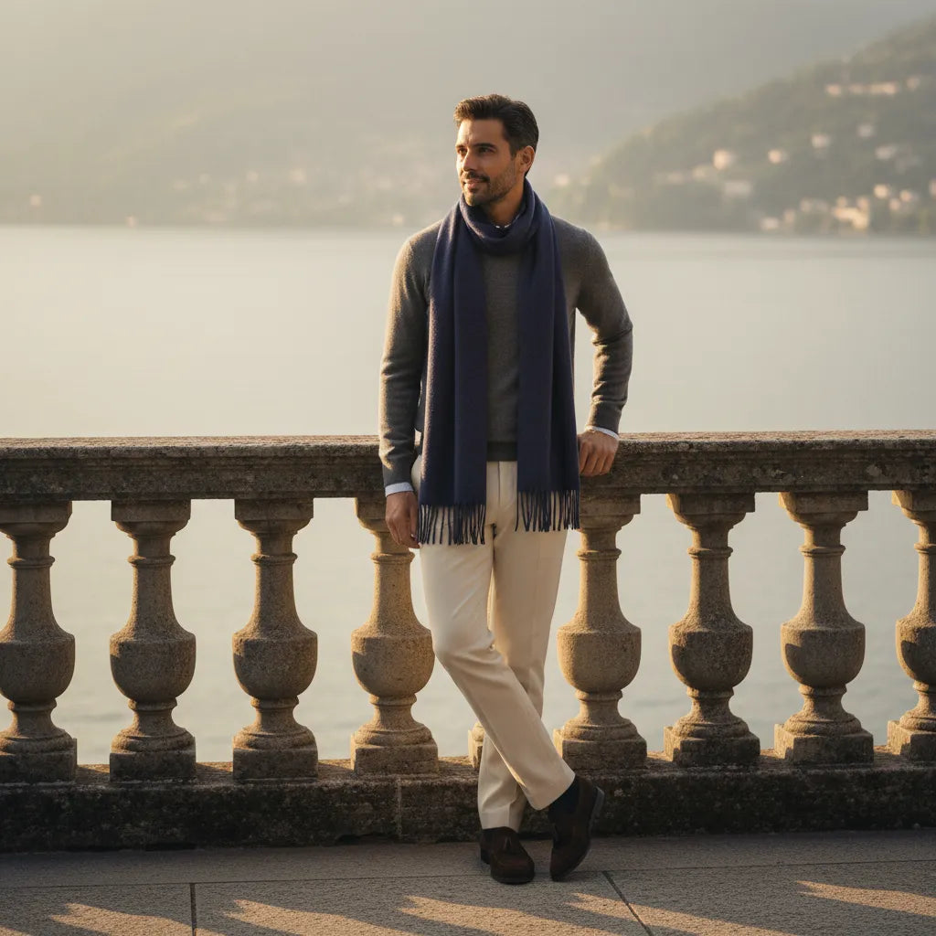 Écharpe laine homme