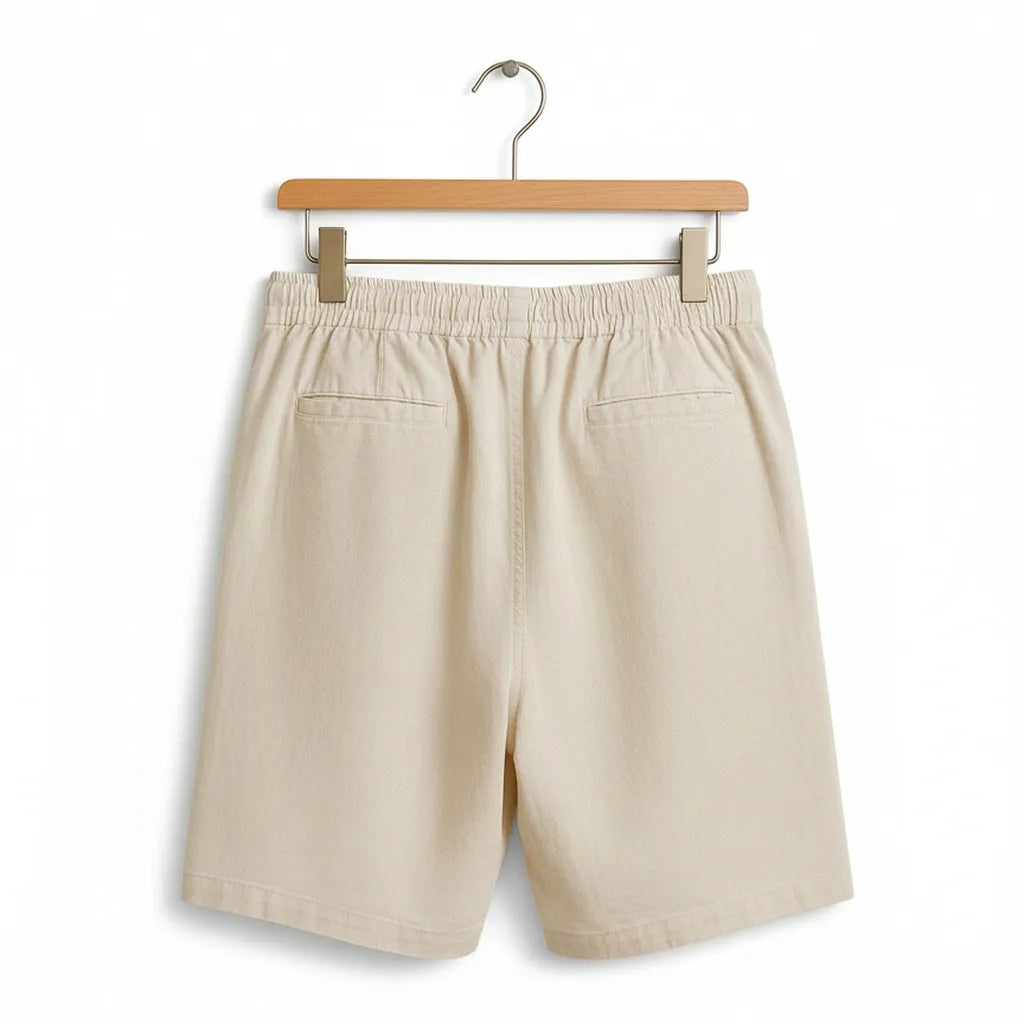 Ensemble chemise short en lin homme