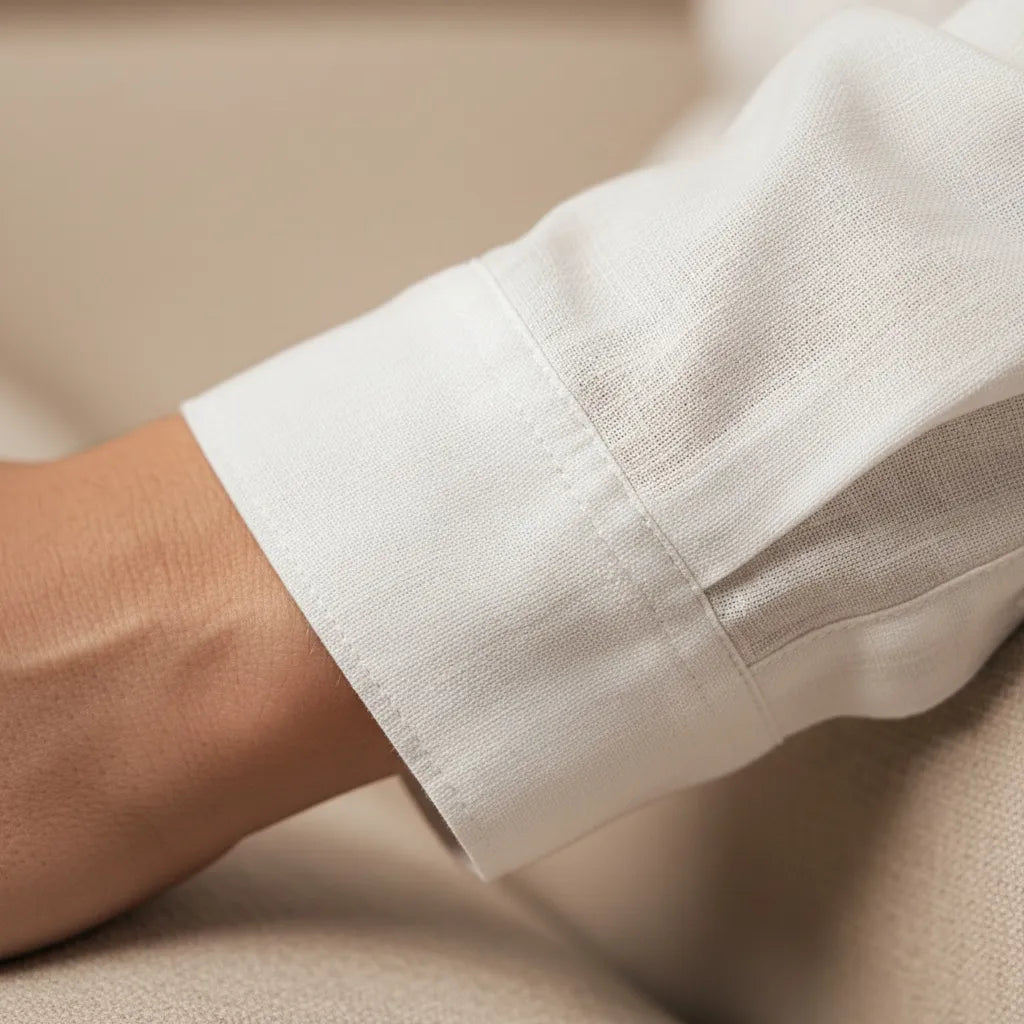 Ensemble en Lin Homme - old money style