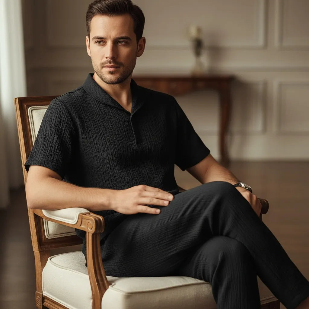 Ensemble old money homme