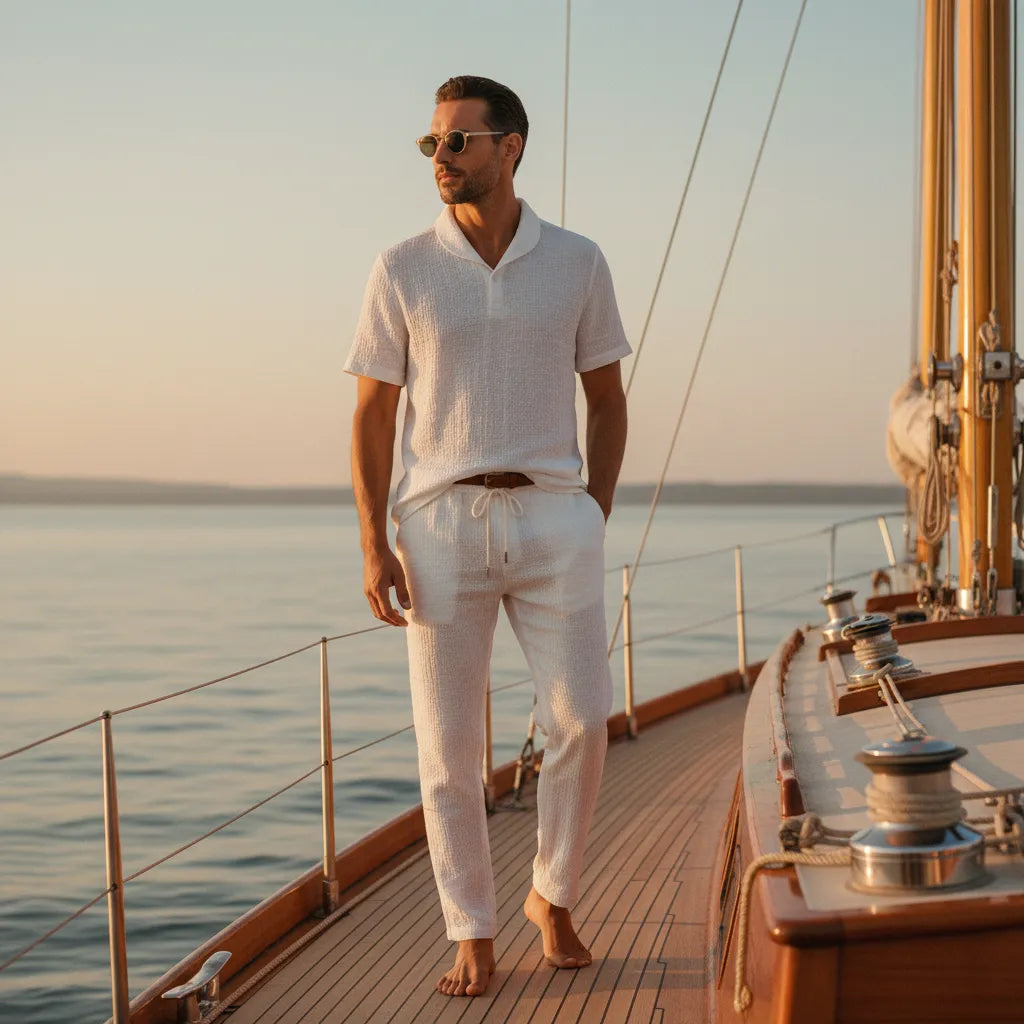 Ensemble old money homme