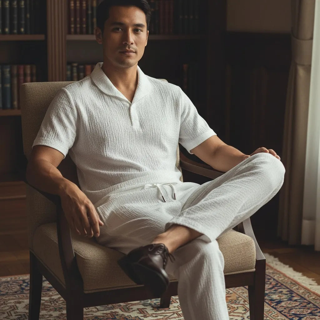 Ensemble old money homme