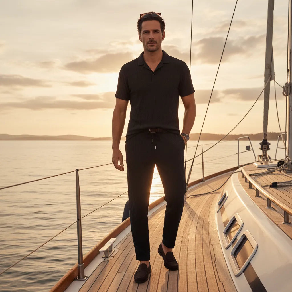 Ensemble old money homme