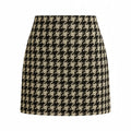 Jupe en Tweed Noir Blanc S - My Store