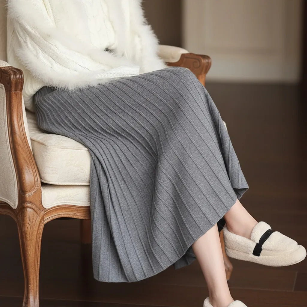 Jupe longue à volants