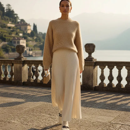 Jupe longue à volants