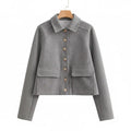 Manteau Old Money S Gris - My Store