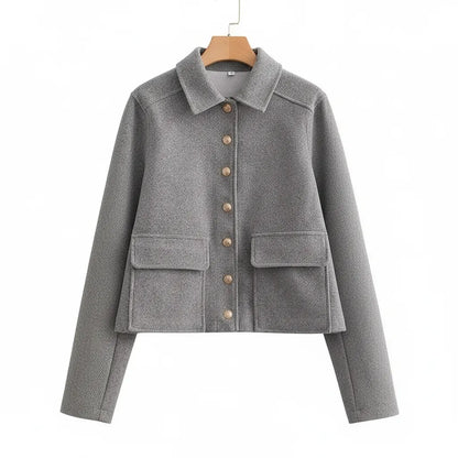 Manteau Old Money S Gris - My Store