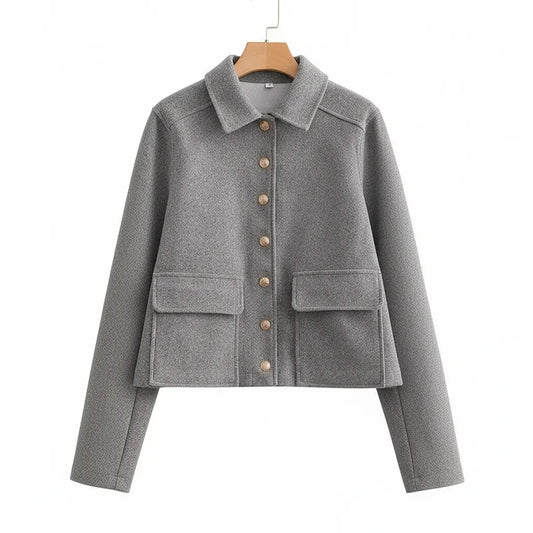 Manteau Old Money S Gris - My Store