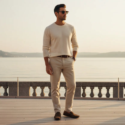 Mocassin en Daim Homme Marron - old money style