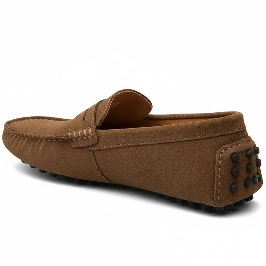 Mocassin en Daim Homme Marron - old money style