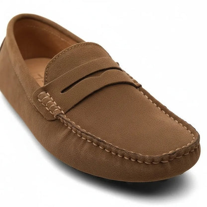 Mocassin en Daim Homme Marron - old money style