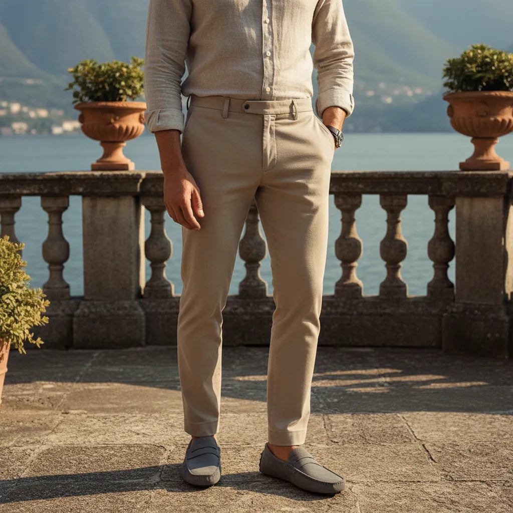 Mocassin en Daim Homme Marron - old money style