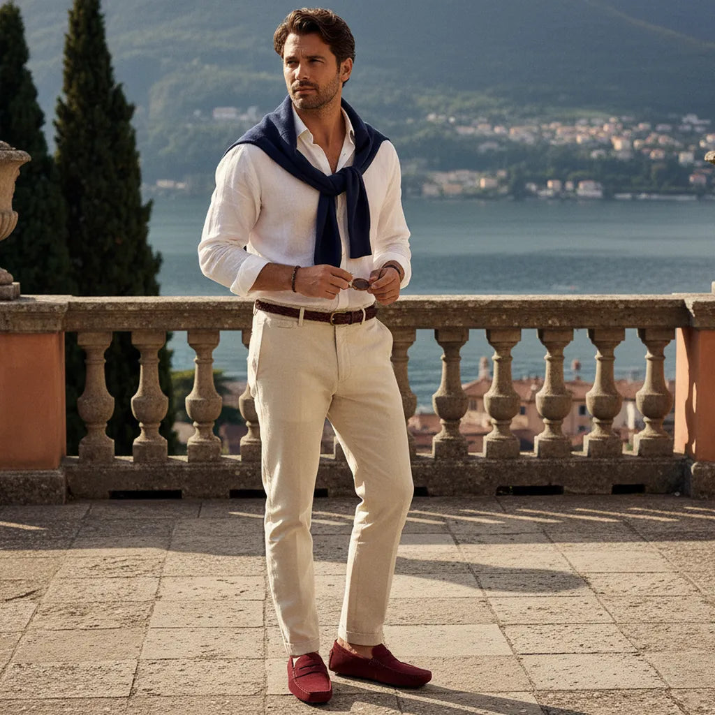 Mocassin en Daim Homme - old money style