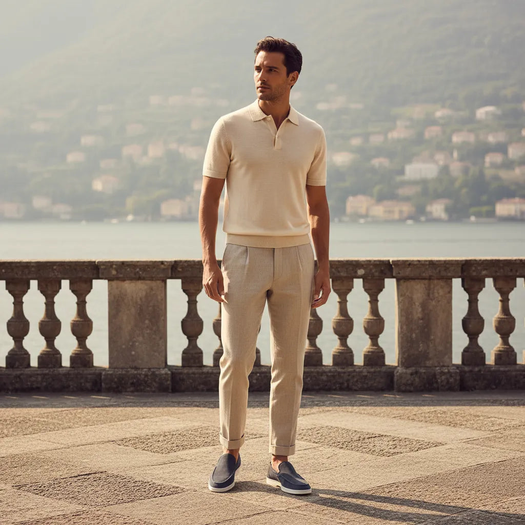 Mocassin Homme Old Money Gris - old money style