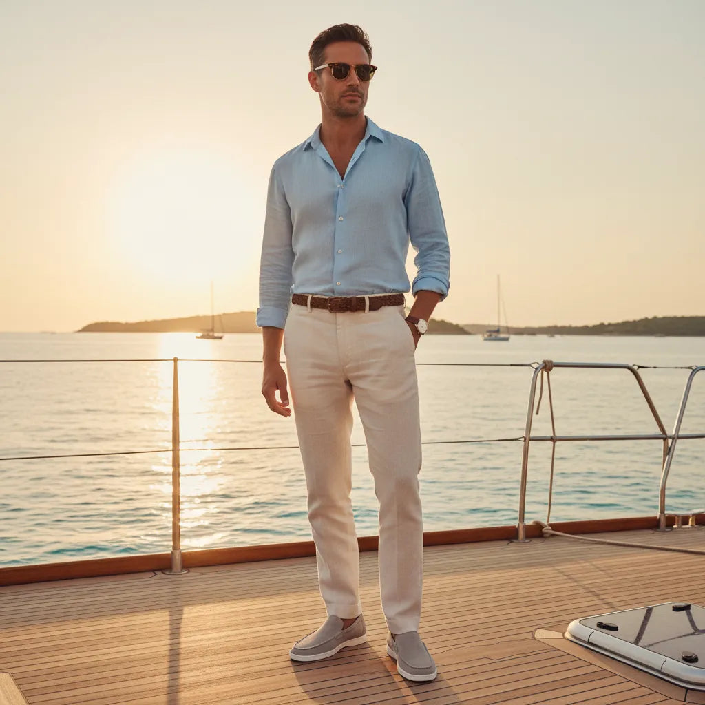 Mocassin Homme Old Money Beige - old money style