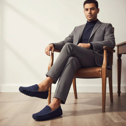 Mocassin Old Money Bleu - old money style