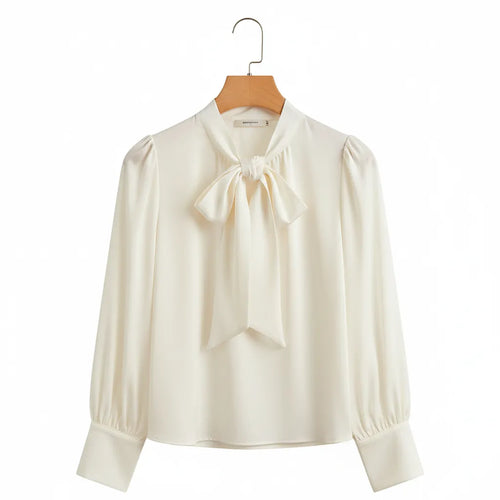 Old Money Blouse Blanc Crème S - My Store