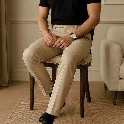 Old Money Pantalon Beige - old money style