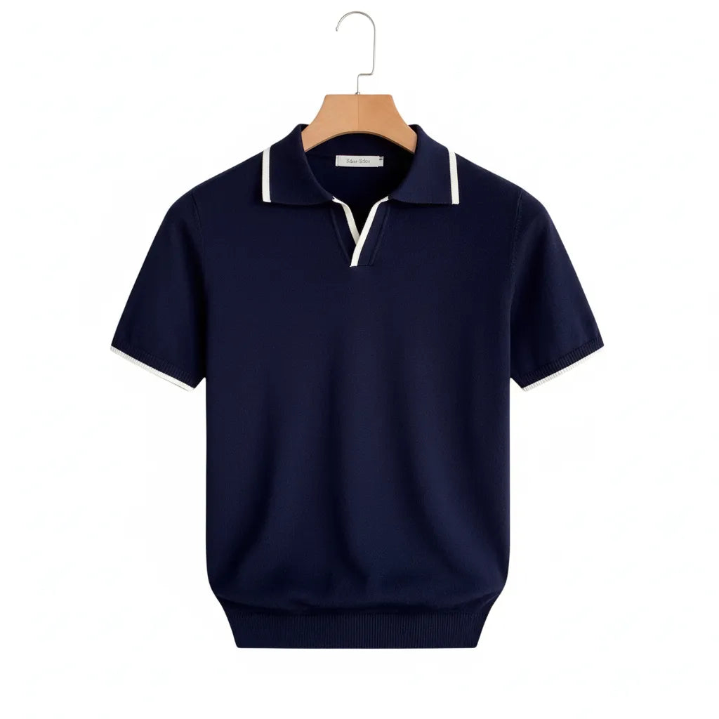 Old Money Style Polo Bleu marine - old money style