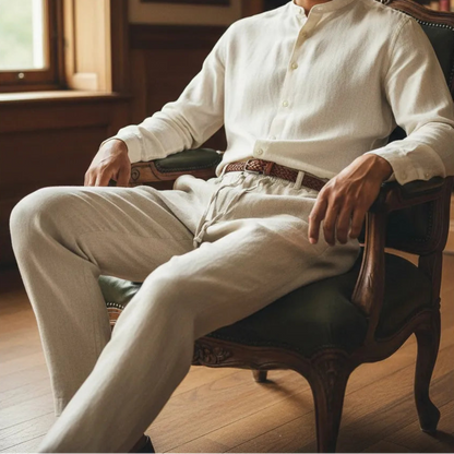 Pantalon en Lin - old money style