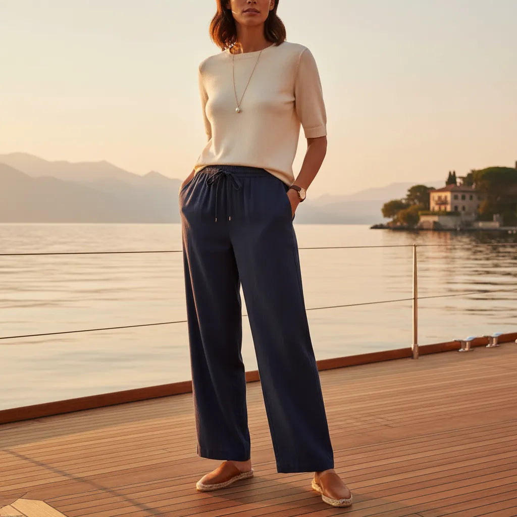 Pantalon en Lin - old money style