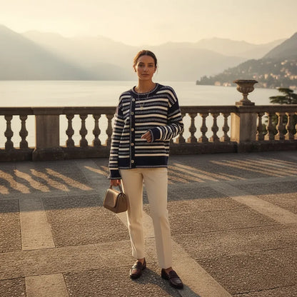 Pull Marinière Bleu Marine Femme - My Store