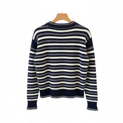 Pull Marinière Bleu Marine Femme - My Store