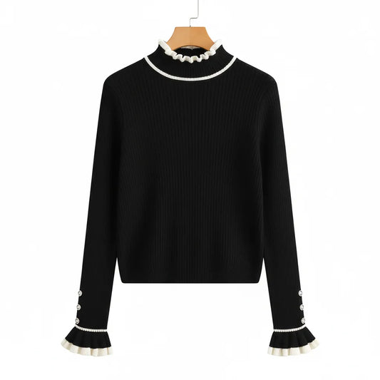 Pullover old money Noir - old money style