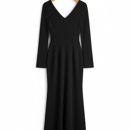Robe en soie noire