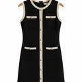 Robe en Tricot Noir - old money style