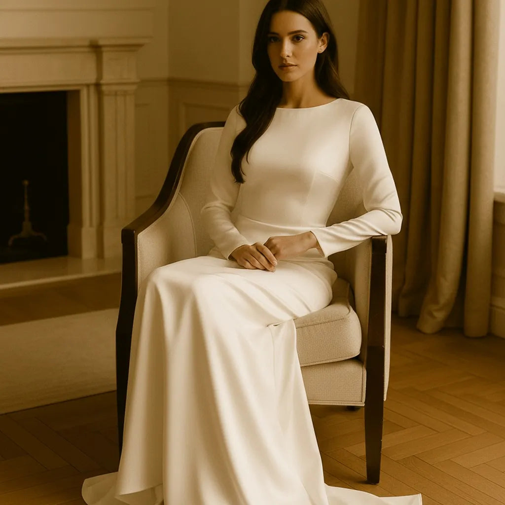 Robe Longue en Soie - My Store