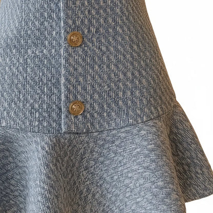 Robe tweed bleu