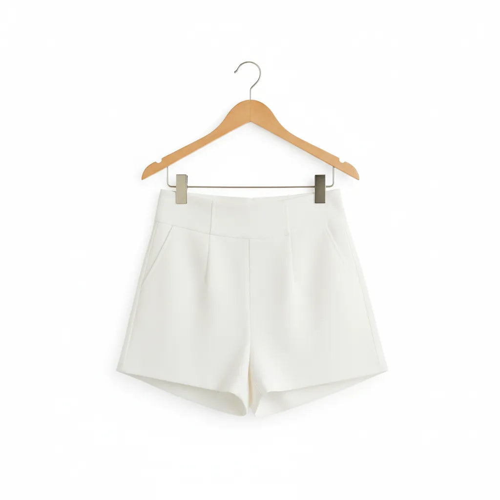 Short Old Money Femme Blanc - old money style