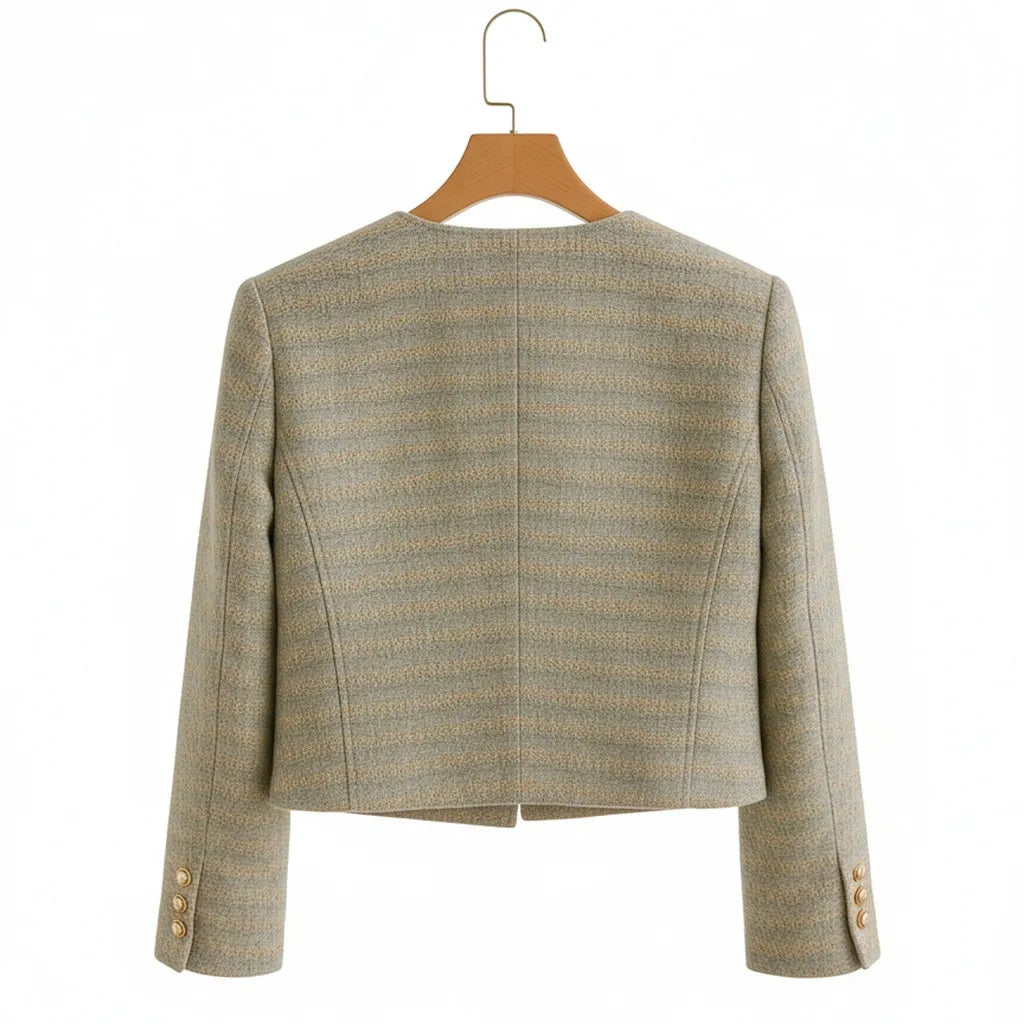 Veste Courte Tweed Femme - My Store